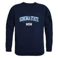 thumbnail image 1 of Sonoma State University Seawolves Mom Crewneck Sweatshirt, Navy - Small, 1 of 1