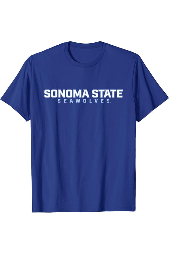 Sonoma State University Seawolves SSU Text Logo T-Shirt, Unisex T-Shirt