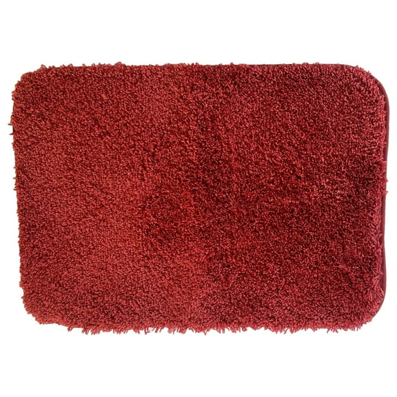 Sonoma Ultimate Plush Burnt Orange Skid Resistant Bath Rug, 17x24 Bath Mat