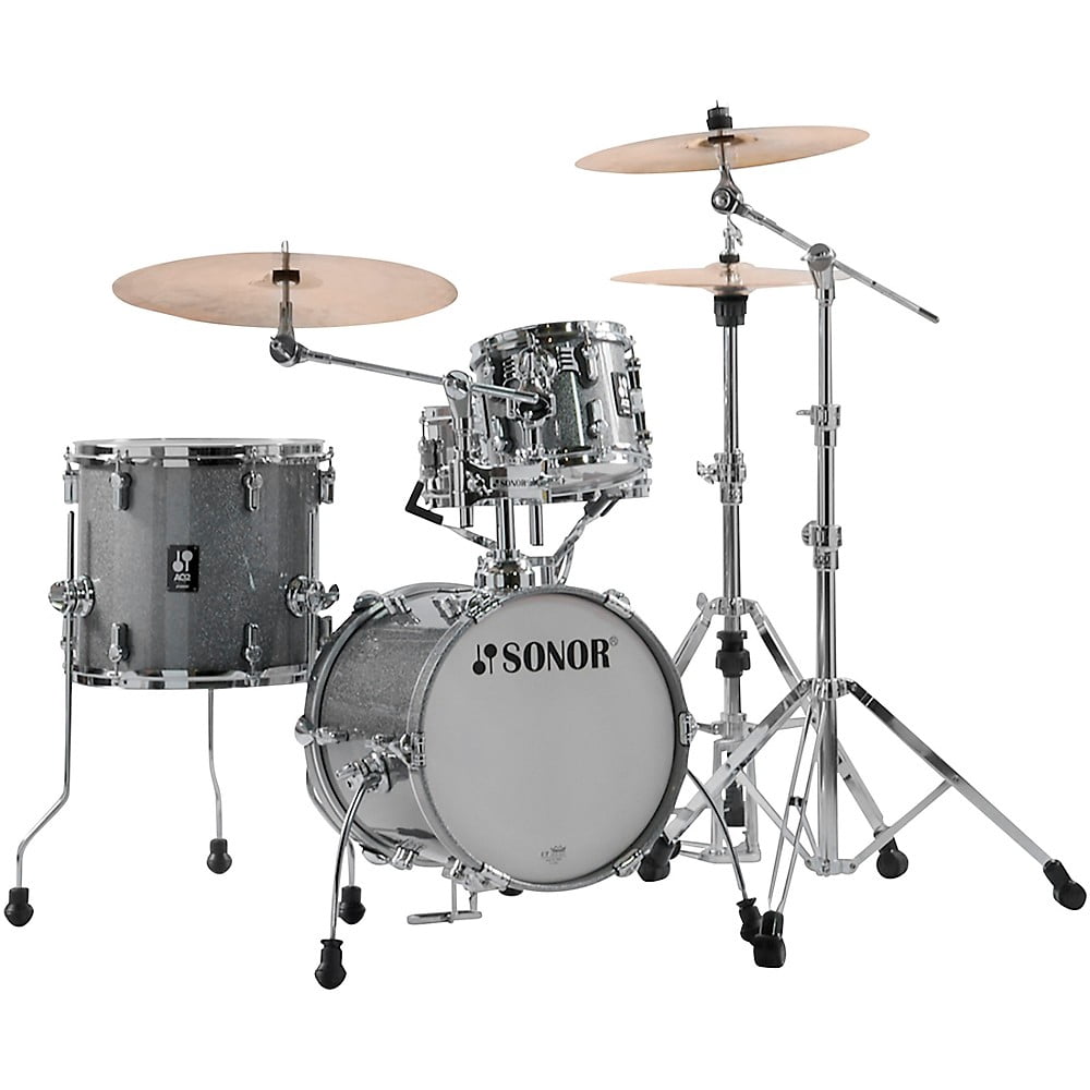 Sonor AQ2 Martini 4-Piece Maple Shell Pack w/ 14" Bass Drum - Titanium Quartz