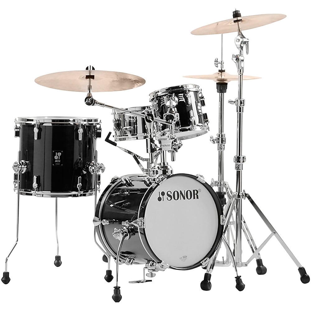 Sonor AQ2 Martini 4-Piece Maple Shell Pack w/ 14" Bass Drum - Transparent Black