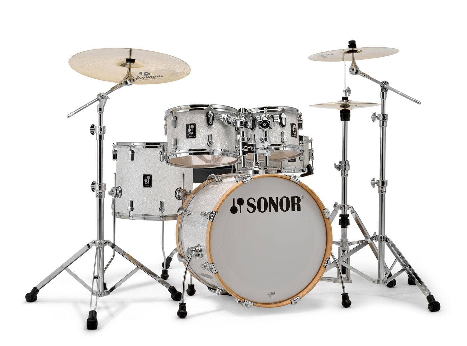 Sonor AQ2 Stage Maple 5-Piece Drum Shell Pack (White Marine Pearl)
