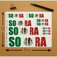 thumbnail image 1 of Sonora Mexico Flag Letters Vinyl Sticker Decal Set – Full Color, Laminated , Weatherproof – for Cars, Laptops, Toolboxes, Coolers, and More, 1 of 5