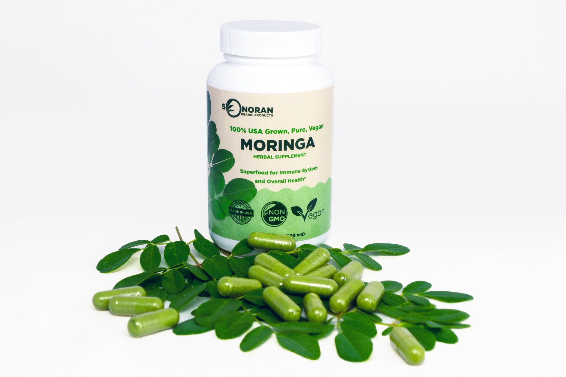 Sonoran Organic Products Moringa Capsules, 120 Veggie Caps - Walmart.com