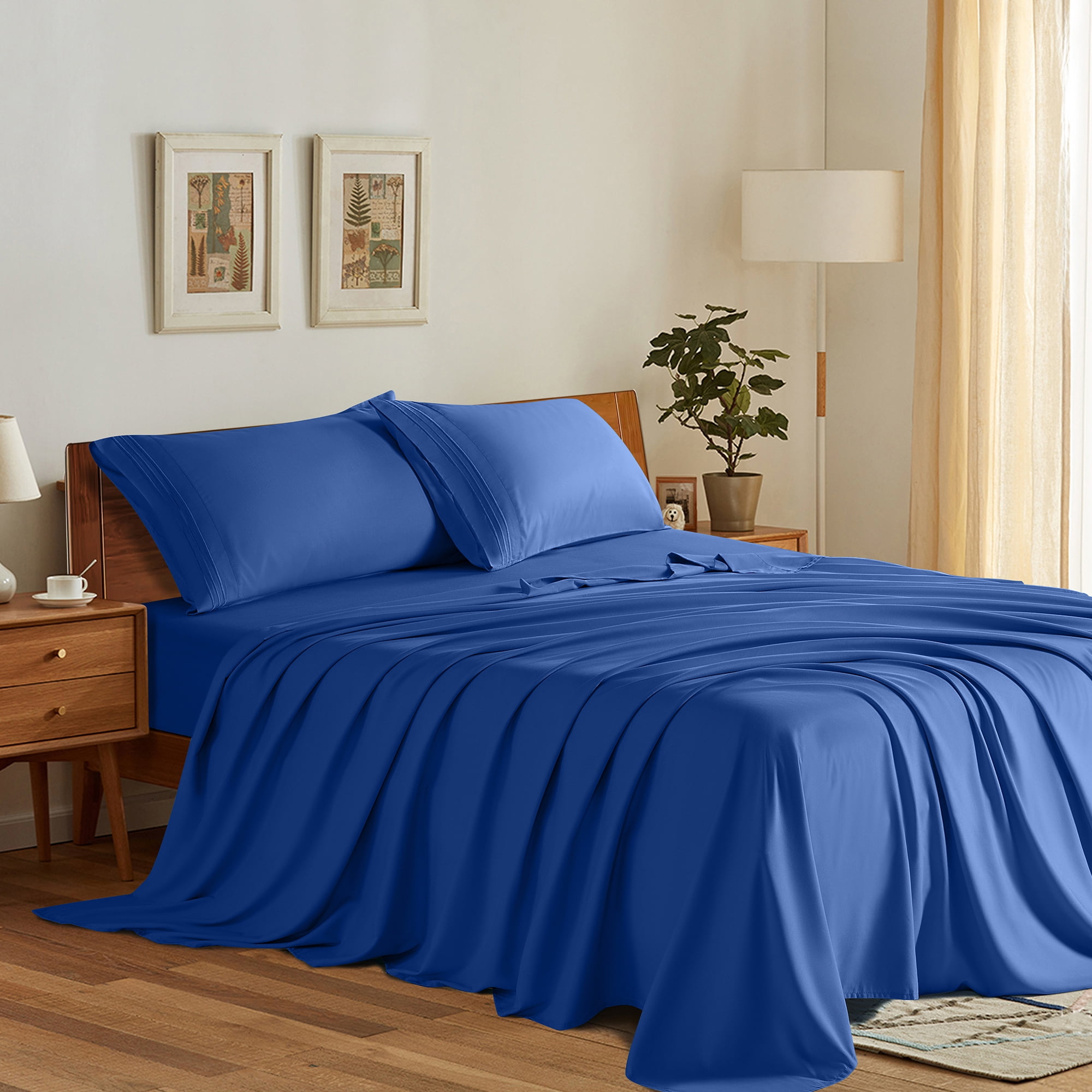 Sonoro Kate 1800 Thread Count Microfiber Bed Sheet Set, Deep Pocket 4