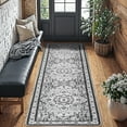 thumbnail image 1 of Sonoro Kate 2x10 Area Rugs for Living Room Bedroom, Non Slip Boho Machine Washable Indoor Floor Carpet, Gray, 1 of 7