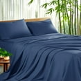 Sonoro Kate Luxury Bamboo Bed Sheet Set Deep Pockets 4 Piece, Queen