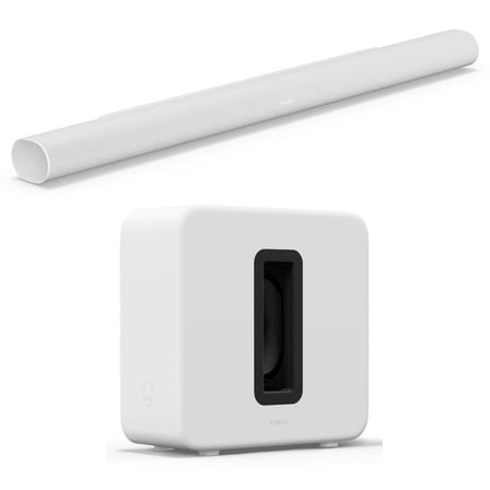 Sonos Arc Ultra & Sonos Sub 4 Wireless Subwoofer (White)