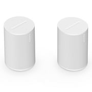 Sonos Era 100 Voice-Controlled Wireless Smart Speakers with Bluetooth, Trueplay Acoustic Tuning Technology, &  Voice Control Built-In - Pair (White)