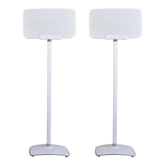 Sonos Five Wireless Speaker for Streaming Music with Sanus Wireless Speaker Stand - Pair (White)