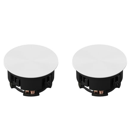 Sonos - Architectural 6-1/2" Passive 2-Way In-Ceiling Speakers (Pair) - White