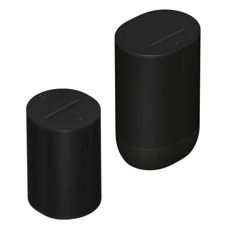 Sonos Indoor/Outdoor Set with Sonos Move 2 and Era 100 Wireless Speaker (Black)