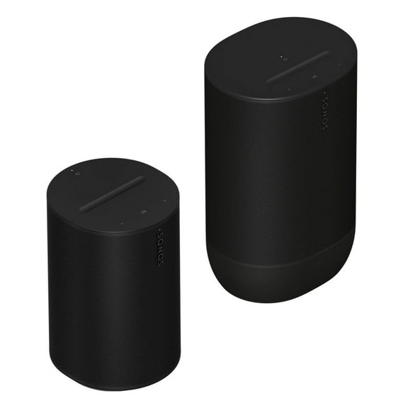 Sonos Indoor/Outdoor Set with Sonos Move 2 and Era 100 Wireless Speaker (Black)