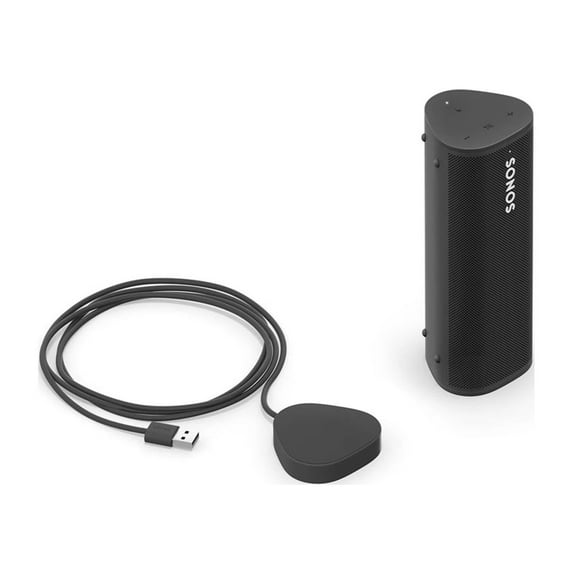 Restored Sonos Roam - Portable Speaker and Charger Bundle (Refurbished)