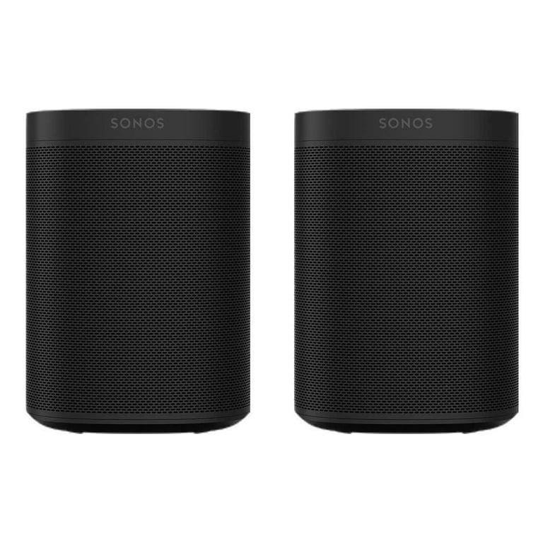 Sonos Two Room Set with Sonos One Gen 2 - Smart Speaker with Voice Control  Built-In(Black)