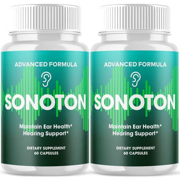 Sonoton Advanced Hearing Support Pills Natural Ear Health Support 120 Capsules