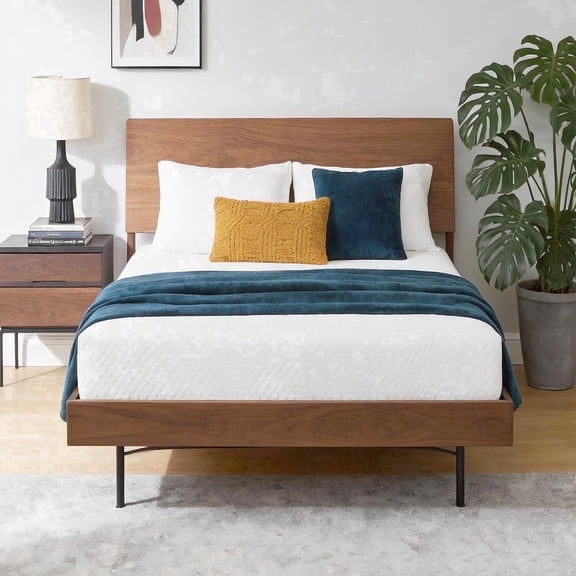 Sonovafurn Memory Foam Mattress in a Box, 6 Inch Full Size Mattress Gel-Infused, Medium Firm, CertiPUR-US Certified, Fiberglass Free, Pressure Relief & Motion Isolation for Back & Side Sleepers