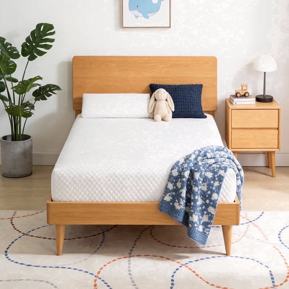 Sonovafurn Memory Foam Mattress in a Box, 8 Inch Twin Size Mattress Gel-Infused, Medium Firm, CertiPUR-US Certified, Fiberglass Free, Pressure Relief & Motion Isolation for Back & Side Sleepers