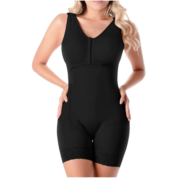 Sonryse TR53ZL Fajas Colombianas Reductoras Postpartum Girdle Post Surgery Full Body Shaper for Women Black 4XL