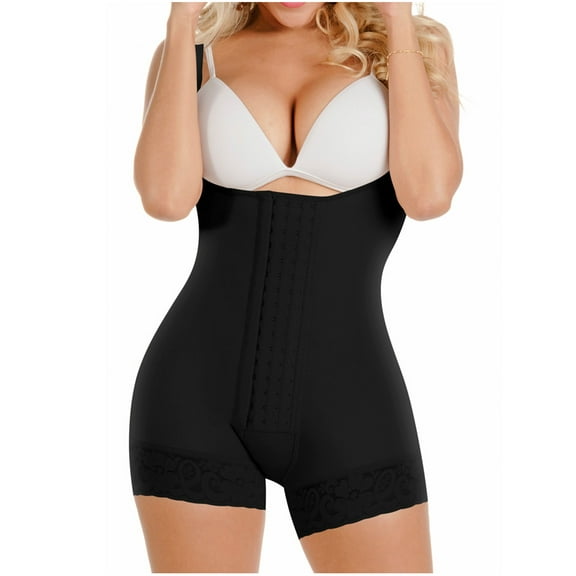 Sonryse TR66BF Fajas Colombianas Reductoras Postpartum Butt Lifter Girdle for Women Black XL