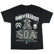 Sons Of Anarchy No Rules No Masters Adult T-Shirt