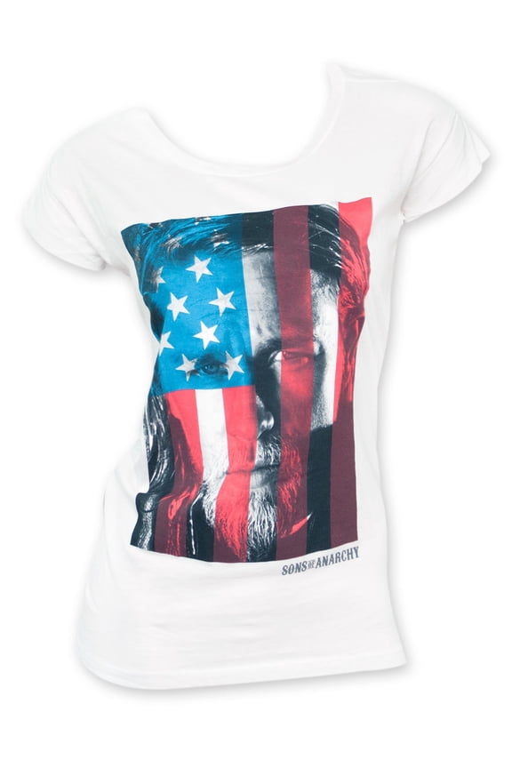 Women's Cut Back American Flag Jax Tee Shirt