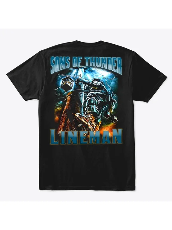 Sons Of Thunder Lineman Utility Worker Crew T-shirt
