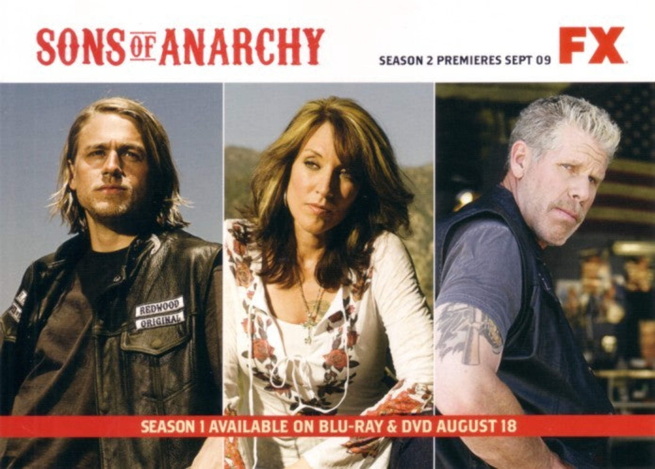 Sons of Anarchy 2009 Comic-Con 5x7 photo card Charlie Hunnam Ron