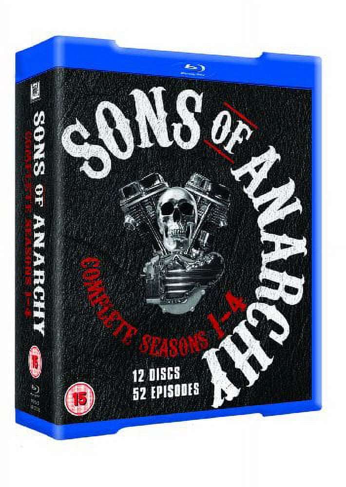 Sons of Anarchy (Complete Seasons 1-4) - 12-Disc Box Set ( Forever Sam Crow ) [ Blu-Ray, Reg.A/B/C Import - United Kingdom ]