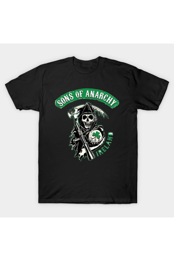Sons of Anarchy Ireland SAMCRO Belfast Biker Club Fan Art Unisex T-Shirt, for men & women, up to size 5XL