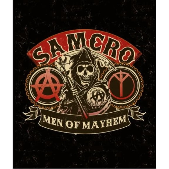 Sons of Anarchy Luxury Plush Throw Raschel Blanket--Samcro