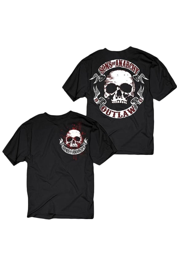 Skull & Scroll T-Shirt, Black Medium