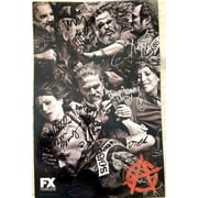 Sons of Anarchy cast autographed 2014 Comic-Con poster Kim Coates Katey Sagal Kurt Sutter JSA