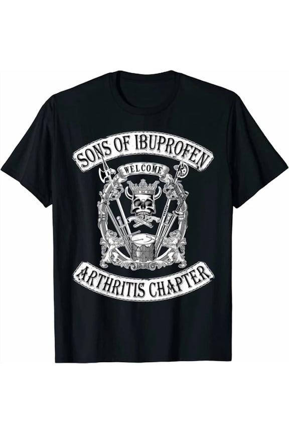Sons of Ibuprofen Arthritis Chapter Funny Old Biker T-Shirt T-Shirt