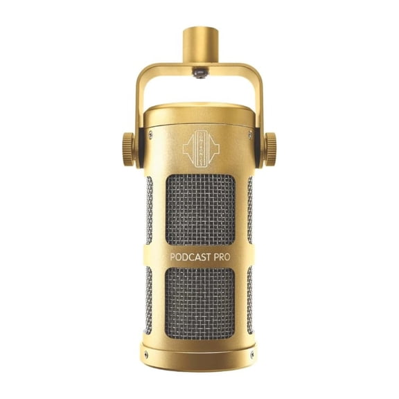 Sontronics Podcast Pro - Dynamic Podcast / Streaming / Broadcast / Gaming Microphone. Gold