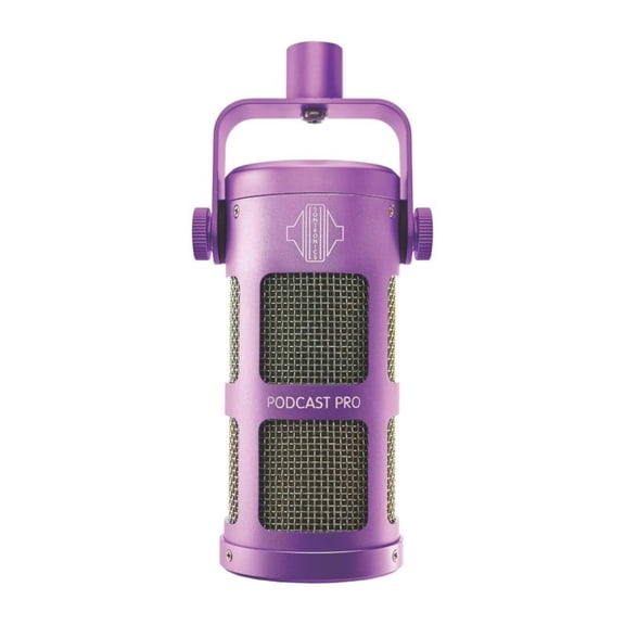 Sontronics Podcast Pro - Dynamic Podcast / Streaming / Broadcast / Gaming Microphone. Purple