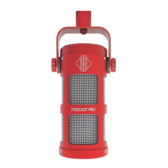 Sontronics Podcast Pro - Dynamic Podcast / Streaming / Broadcast / Gaming Microphone. Red