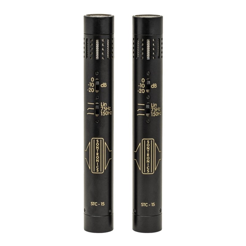 Sontronics STC-1S - Matched Stereo Pair of Condenser Microphones. Black