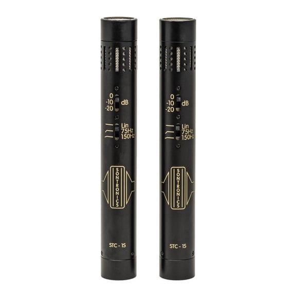 Sontronics STC-1S - Matched Stereo Pair of Condenser Microphones. Black