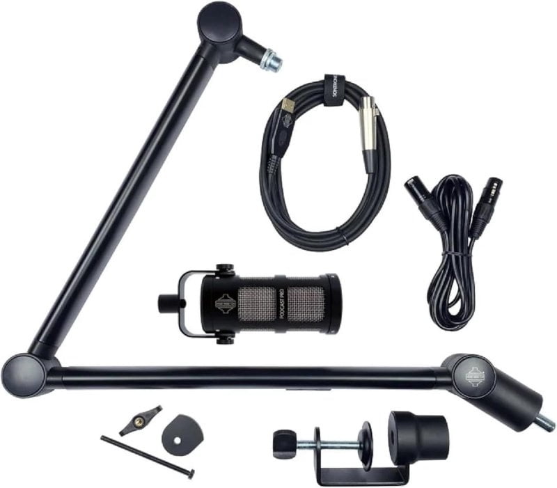 Sontronics Voicecasting Pack - Podcast / Streaming / Broadcast Microphone Set. Black