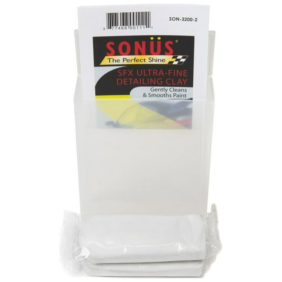Sonus SFX Ultra-Fine Detailing Clay For Auto Truck Car & RV 2 Pack- 2 100 gr. Bars
