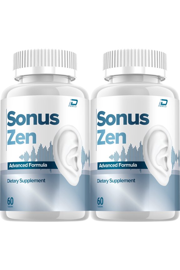 Sonus Zen Healthy Ear Support Supplement - SonusZen for Hearing Support, 2 Pack, 120 Capsules