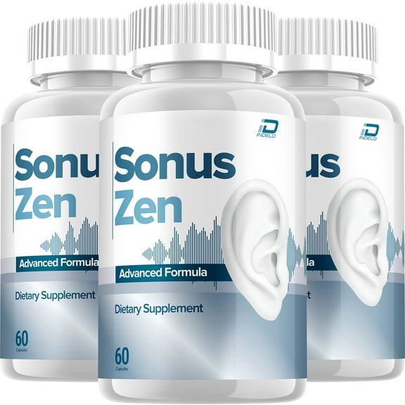 Sonus Zen Healthy Ear Support Supplement - SonusZen for Hearing Support, 3 Pack, 180 Capsules