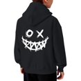 thumbnail image 1 of SonxaHe Big Boy's Hoodie Fleece Cartoon Graphic Hooded Top with Pocket Streetwear Sports Active Hoodie for Kids Black,Size 9-10, 1 of 8