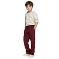 thumbnail image 1 of SonxaHe Big Boys Pants Drawstring Stretch Waist Cargo Trousers with Pockets Children Sports Active Pants Red,Sized 13-14, 1 of 7