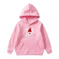 thumbnail image 1 of SonxaHe Big Girl Boy Hooded Sweatshirt Christmas Reindeer Print Long Sleeve Winter Holiday Hoodie Red,Sized 13-14, 1 of 8