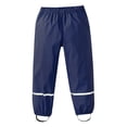 thumbnail image 1 of SonxaHe Big Girl Outdoor Rain Pants Elastic Waist Durable Jogger Windproof Trousers Children Athletic Waterproof Pants Blue,Sized 10-11, 1 of 3