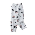 thumbnail image 1 of SonxaHe Big Girl Pants Cartoon Print Elastic Waist Flannel Pajamas Child Soft Sleep Winter Pants White,Sized 13-14, 1 of 3