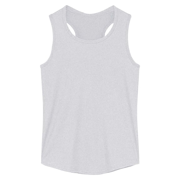 SonxaHe Big Girl T Shirt for Sports Loose Sleeveless Breathable Tank Lightweight Durable Athletic Tshirt Gray