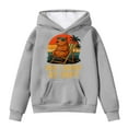 thumbnail image 1 of SonxaHe Big Girl's Hoodies Cartoon Capybara Print Long Sleeve Pocket Hooded Sweatshirt Soft Loose Autumn Winter Hoodies Gray,Sized 10-11, 1 of 3